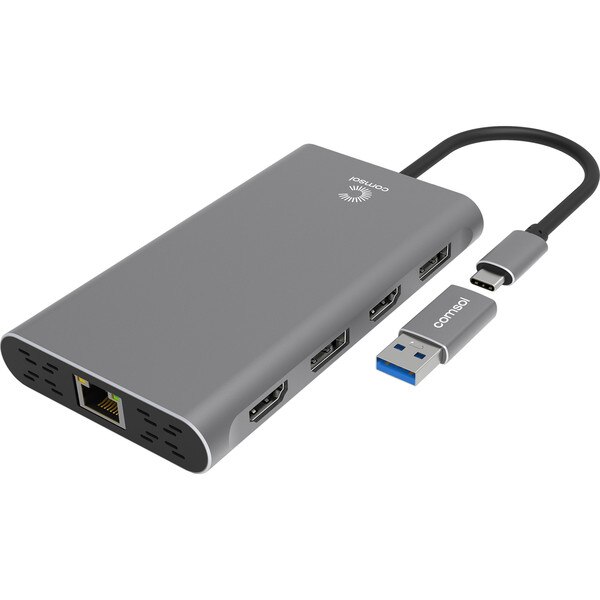 Comsol USB-C Dual 4K HDMI/DP Multi-Port Universal Adapter